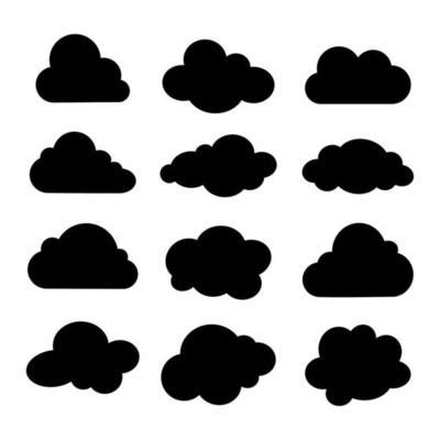 Cloud Silhouette Vector Art, Icons, and Graphics for Free Download