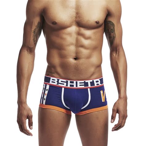 Bshetr Brand Male Underwear Men Boxers Breathable Cotton Mens Boxers