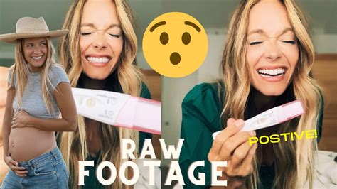 Live Pregnancy Test Finding Out Im Pregnant Emotional Raw Footage