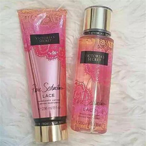 Victoria Secret Body Mist And Lotion Pure Seduction Lace And Lotion Combo Set Shopee Malaysia