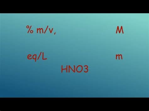 Como Calcular La Molaridad Normalidad M V Y Molalidad De Una