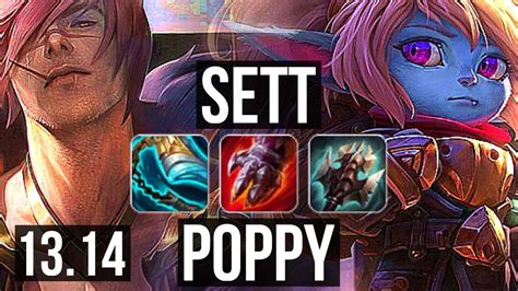 SETT Vs POPPY TOP 7 3 13 400 Games Dominating KR Diamond 13