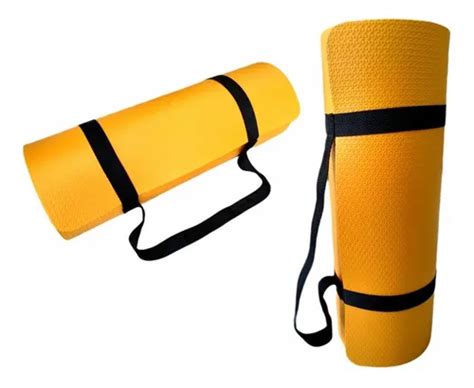 Esteira Para Yoga - Tatame Esteira Para Yoga Exercícios Físicos 1,80mx53cmx20mm Cor Laranja ...