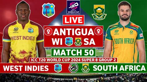 West Indies V South Africa Live Wi V Sa Live Icc T20 World Cup 2024