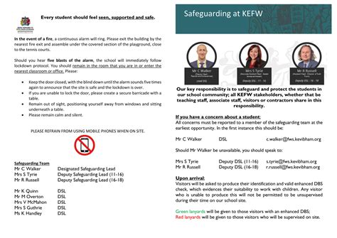 King Edward VI Five Ways Schoo Safeguarding Leaflet 1 Page 1