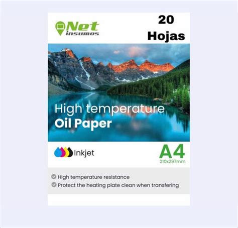 Papel Siliconado A4 Pack 20 Hojas Cuotas sin interés