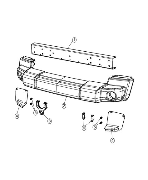 2014 Jeep Wrangler SAHARA Beam Front Bumper Export 55078155AA