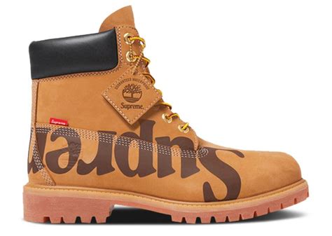 Supreme X 6 Inch Premium Waterproof Boot Big Logo Wheat Timberland Tb0a2mt2 231 Wheat