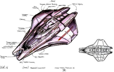 Star Trek Insurrection Federation Scout Ship Concept Art By John Eaves Alphamecha Mkii On