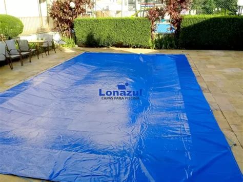 Lona Azul Para Piscina 8x4 5 Pvc Vinil 500 Micras 4 5x8