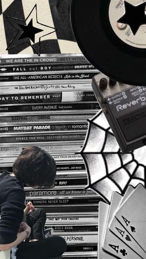 A Woman Sitting On Top Of A Pile Of Records Next To A Stack Of Playing