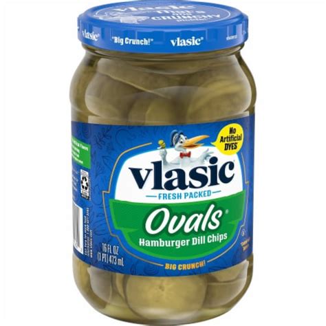 Vlasic Ovals Hamburger Dill Chips Pack Of 24 24 Packs Kroger