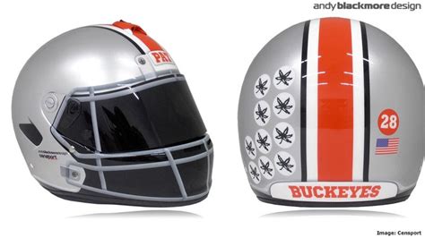 Livery: OSU Buckeyes Football Replica Helmet - Andy Blackmore Design