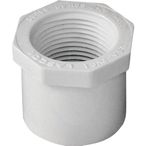 Lasco Reducing Bushing X In Spigot X Fnpt Pvc White Sch