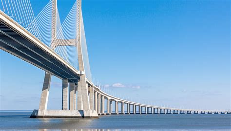 Vasco De Gamma Bridge Lisbon Portugal