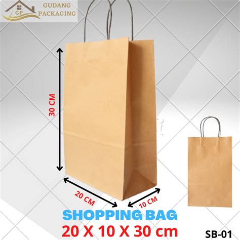 Jual Shopping Bag Karton Tas Belanja Tote Bag Belanja Souvenir