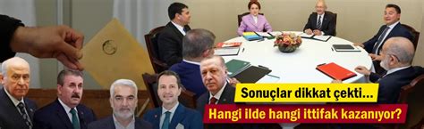 Bugün seçim olsa hangi ilde hangi ittifak kazanıyor Sonuçlar dikkat