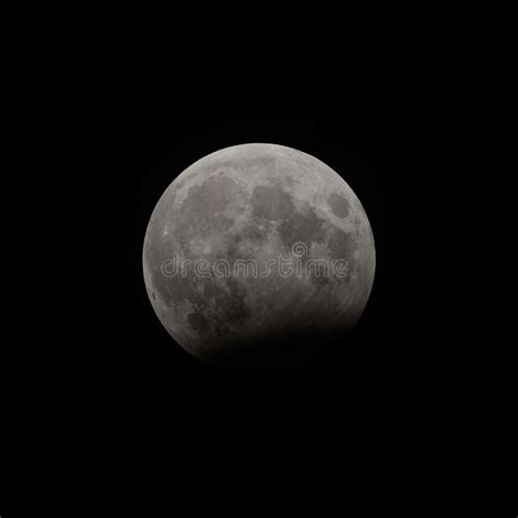 Partial Lunar Eclipse In October In Austria Stock Photo Image Of