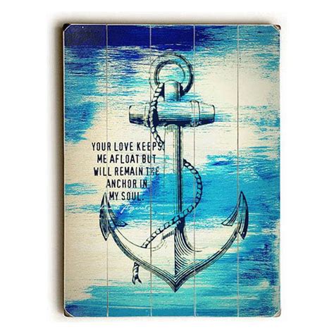 Your Love Keeps Me Afloat Wood Sign Beach Style Prints And