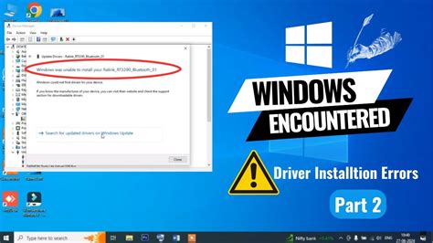 Windows Encountered A Problem Installing Driver Software YouTube