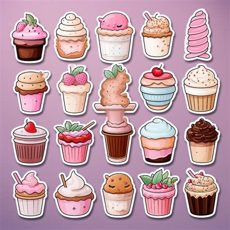 Premium Photo Delicious Yummy Vector Cupcakes Isolated On White