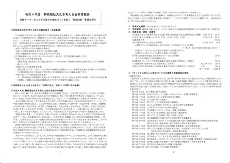 令和4年度 事業報告1 24 静岡福祉文化を考える会