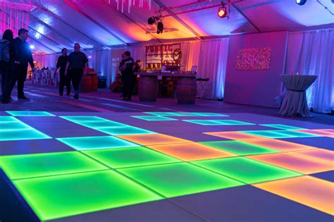 Infinity Mirror Illusion Glowing Dance Floor Event Rental