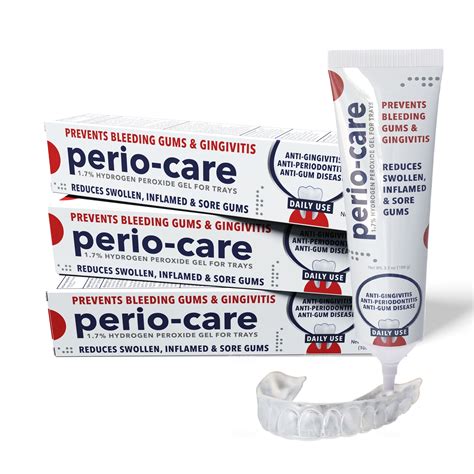 Perio Care Medicated Gum Teeth Treatment Tubes Trays