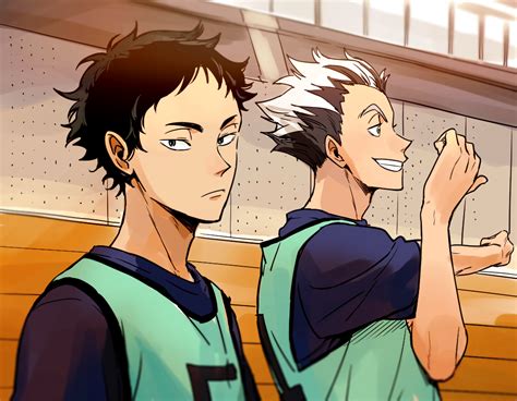 Haikyuu Bokuto And Akaashi Bokuto X Akaashi Daisuga Iwaoi Kuroken