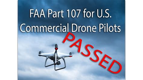 Pass The Commercial Drone Test Faa Part Certification Youtube