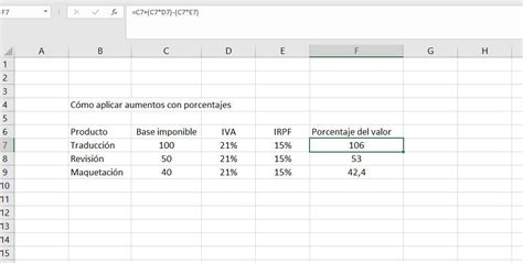 ¿cómo Sacar Porcentajes En Excel Superprof