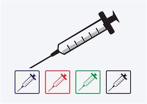 Syringe Icons Set 645607 Vector Art At Vecteezy