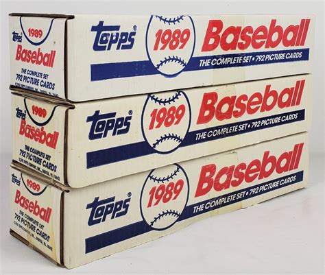 Lot Detail Topps Baseball Cards Complete Set Lot Of