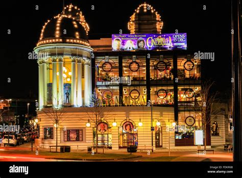 Alhambra Theatre At Night Bradford West Yorkshire England Stock