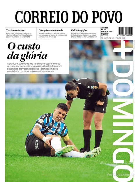 Capa Correio do Povo Edição Sábado 1 de Julho de 2023