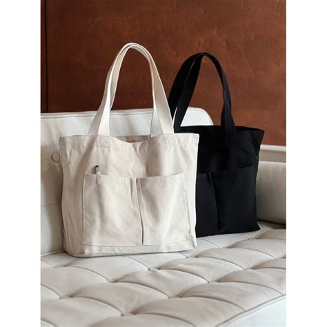 Minimalist Canvas Tote Bag Shopee Philippines