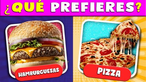 QUÉ PREFIERES Edición COMIDA Junk Food YouTube