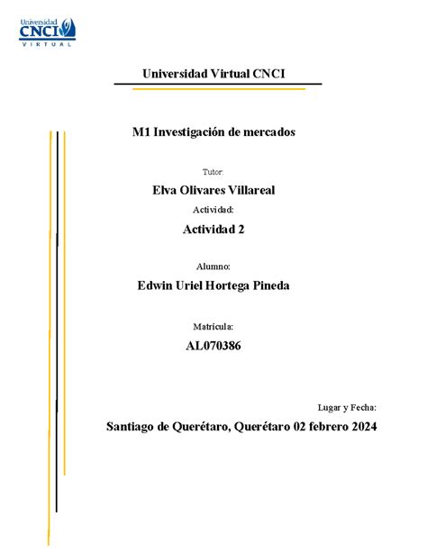 Act Investigaci N De Mercados Universidad Virtual Cnci M