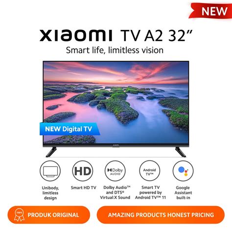 Jual Xiaomi MI TV A2 32 Inch Smart Android TV Digital HD DVB T2 Android