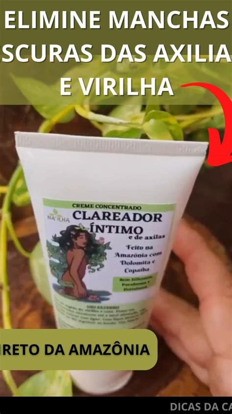 Creme Clareador íntimo de Axilas e Virilhas Pomada de Rosa Mosqueta