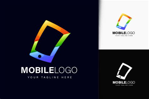 Mobile Logo Design with Gradient Graphic by aglonemadesign · Creative ...