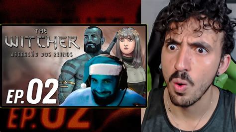 LEOZIN ASSISTINDO A The Witcher Ascensão dos Reinos Episódio 02