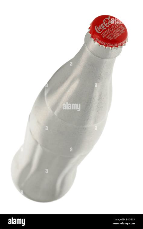 Silver Coca Cola Bottle Stock Photo Alamy