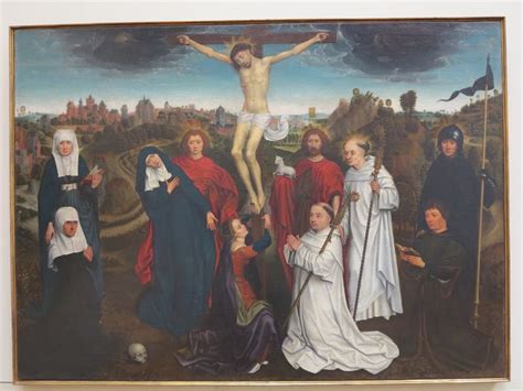 Hans Memling Crucifixion With Saints And Donors Galleria Giorgio