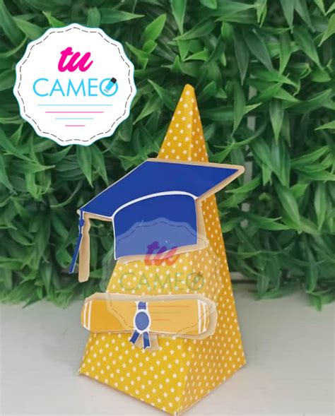 Caja Piramide Graduacion Silhouette Cameo Tu Cameo