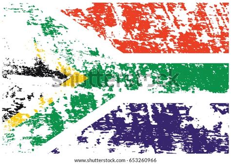 Grunge South Africa Flag Stock Vector Royalty Free 653260966