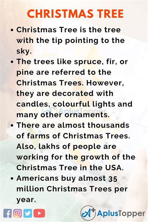 10 Lines on Christmas Tree for Students and Children in English - A Plus Topper