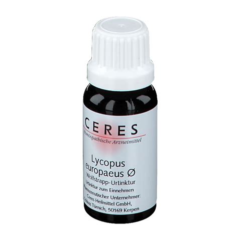 Ceres Lycopus Eur Urtinktur Tropfen Ml Shop Apotheke