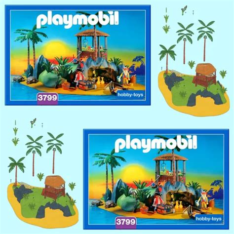 PLAYMOBIL PIRATE ISLAND 3799 4073 Pièces de rechange SERVICE DE