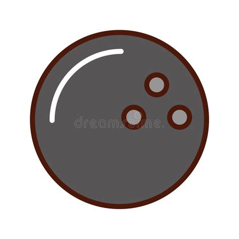 Brightly Bowling Ball Cartoon Stock Vector Illustration Of Object